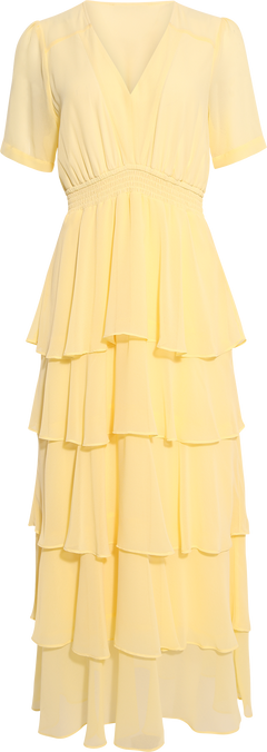 Imogene Solid Dress - Yellow