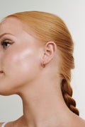 Nilea Crystal Hoop Earrings - Guld