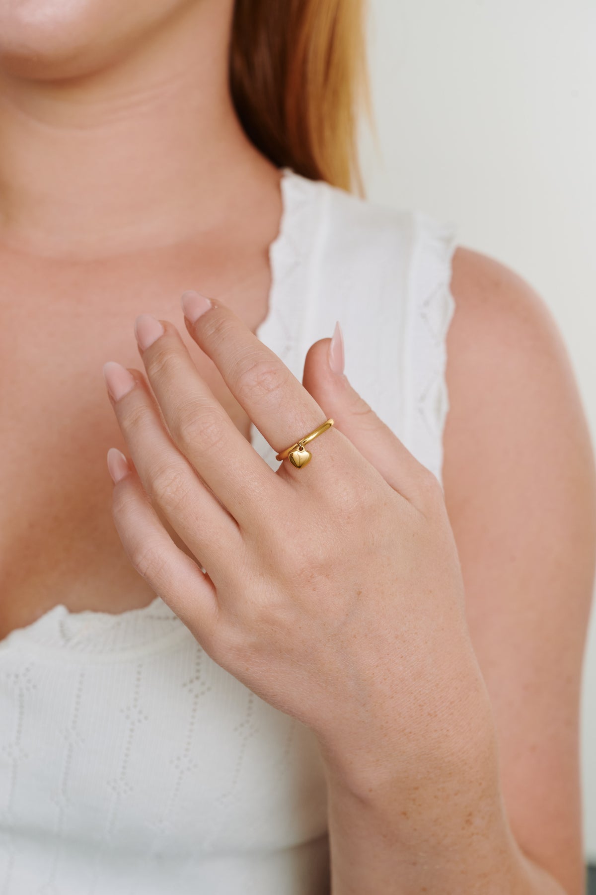 Iselin Heart Ring - Guld