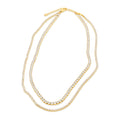 Melina Crystal Necklace - Guld