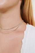 Melina Crystal Necklace - Guld