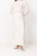 Viso Heavy Sateen Skirt - Pearl
