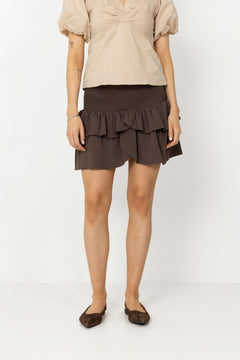 Carin R Skirt - Dark Brown