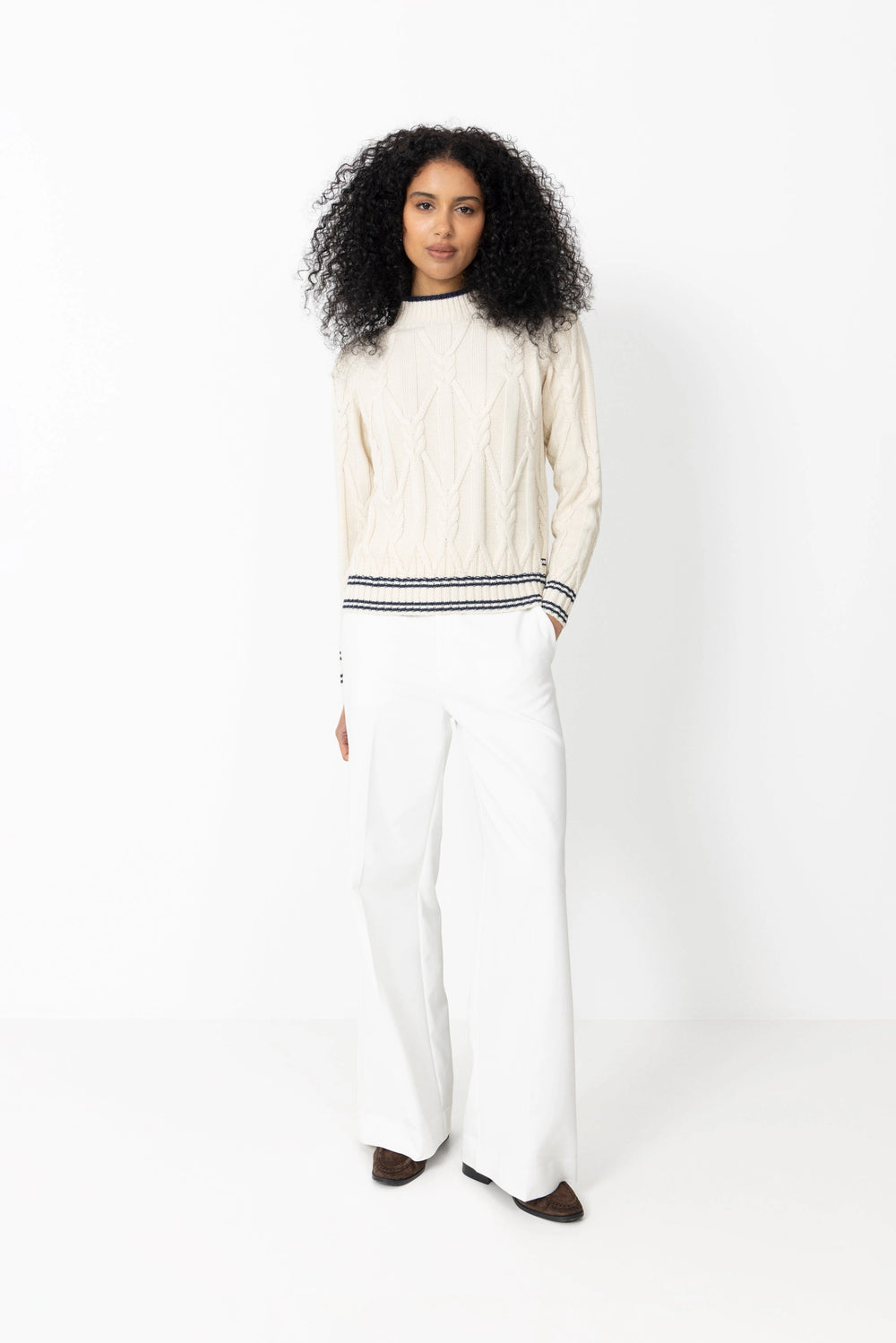 Positano Knit Sweater - Cream