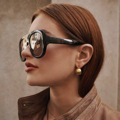 Selena Chunky Stud Earrings - Gold