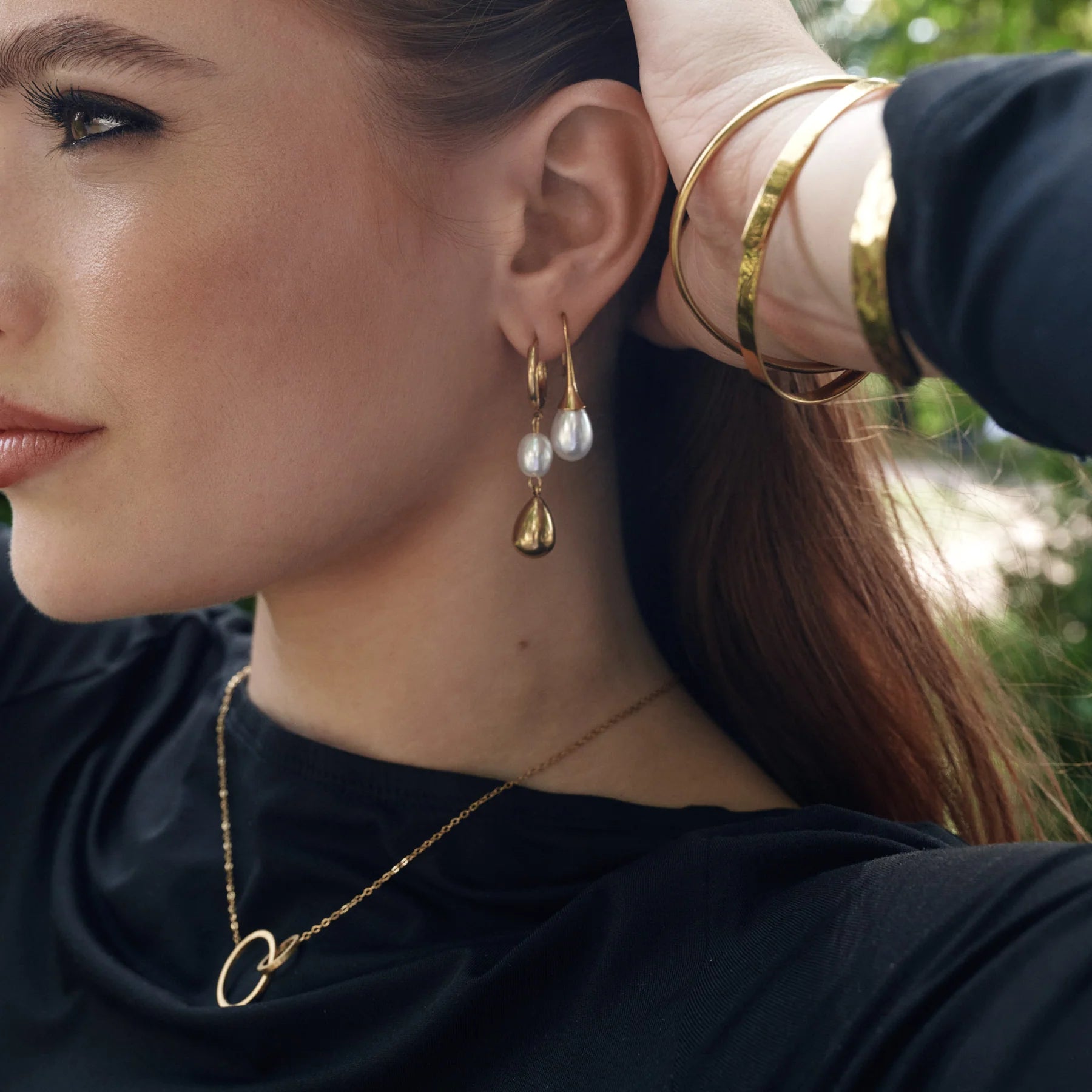 Janni Pearl Örhängen - Guld