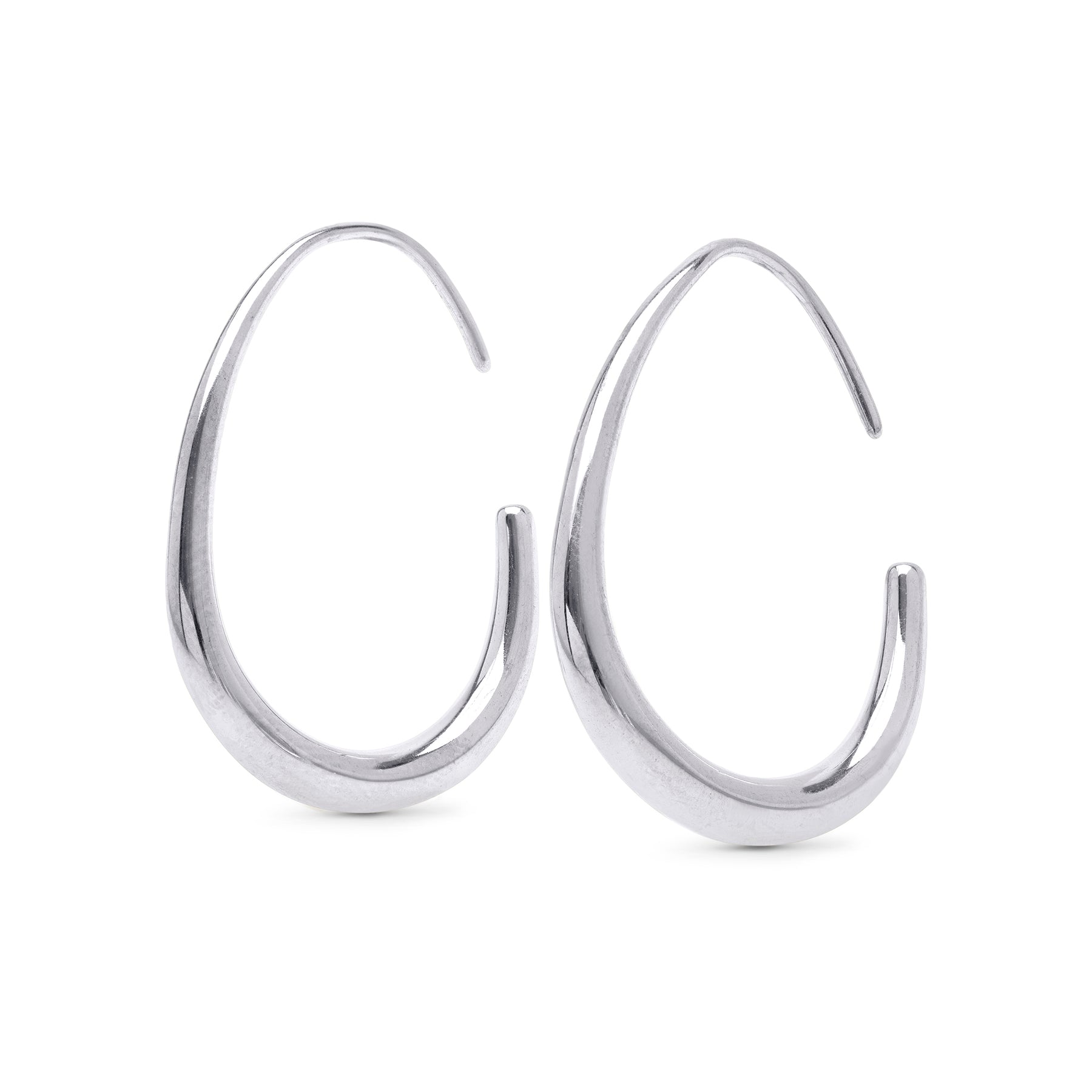 Vilhelmina Adjustable Hoop Earrings - Silver