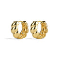 Naia Croissant Hoop Earrings - Gold