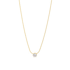 Lynne Crystal Necklace - Gold