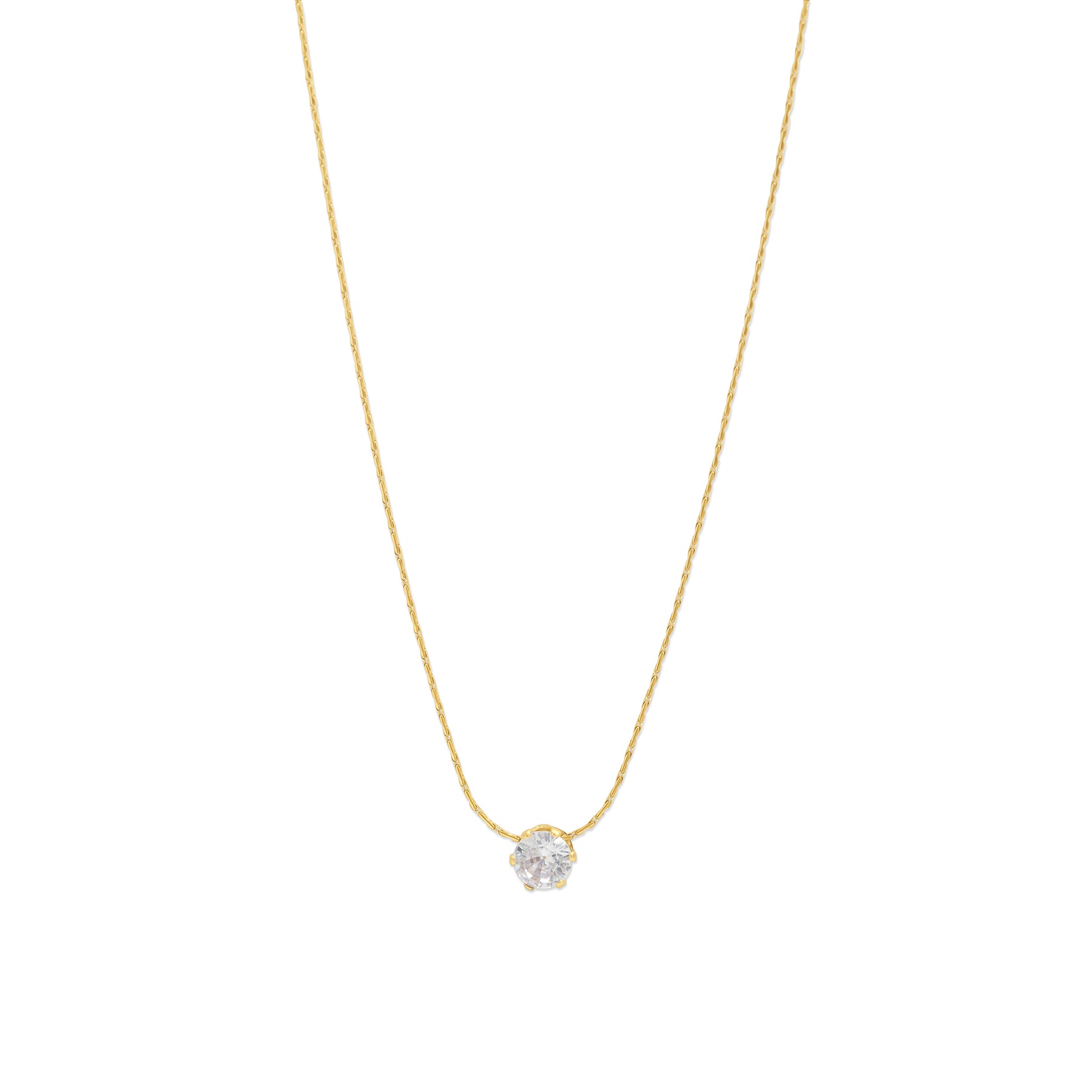 Lynne Crystal Necklace - Guld