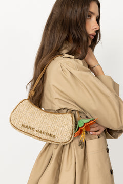 The Summer Woven Charm Shoulder Bag - Natural