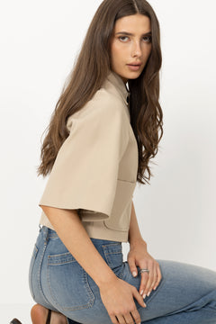 Rosemma Trench Mini Jacket - Beige