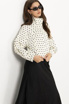 Callisa Dot Jacket - White