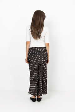 Viso Dot Skirt - Dark Brown