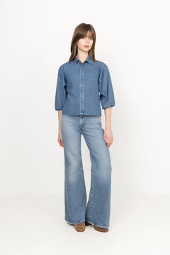 Wandana Denim Blouse - Blue