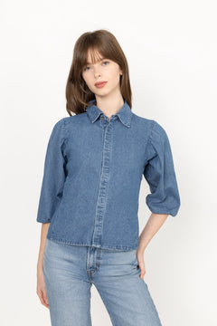 Wandana Denim Blouse - Blue