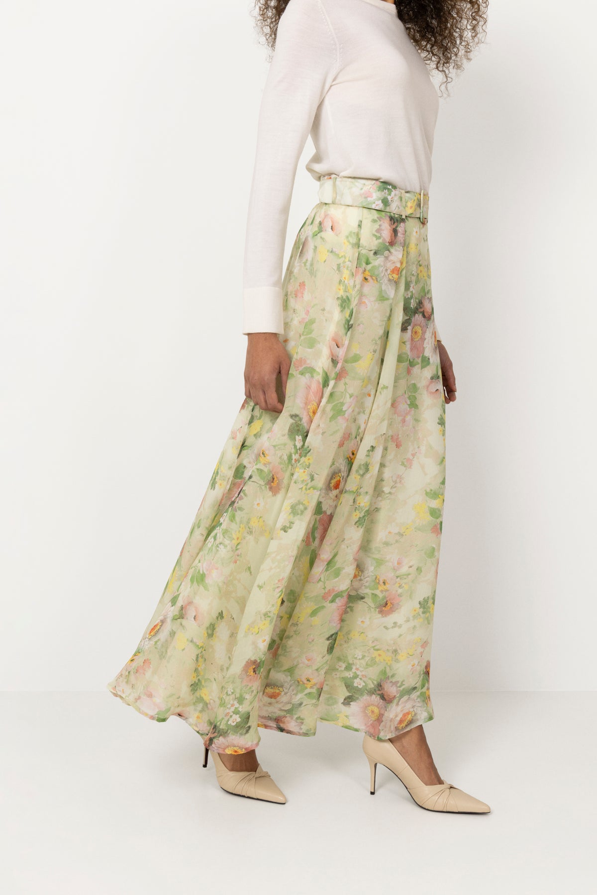 Organza Maxi Skirt - Watercolour Dreams