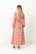 Viscose V-Neck Dress - Elora