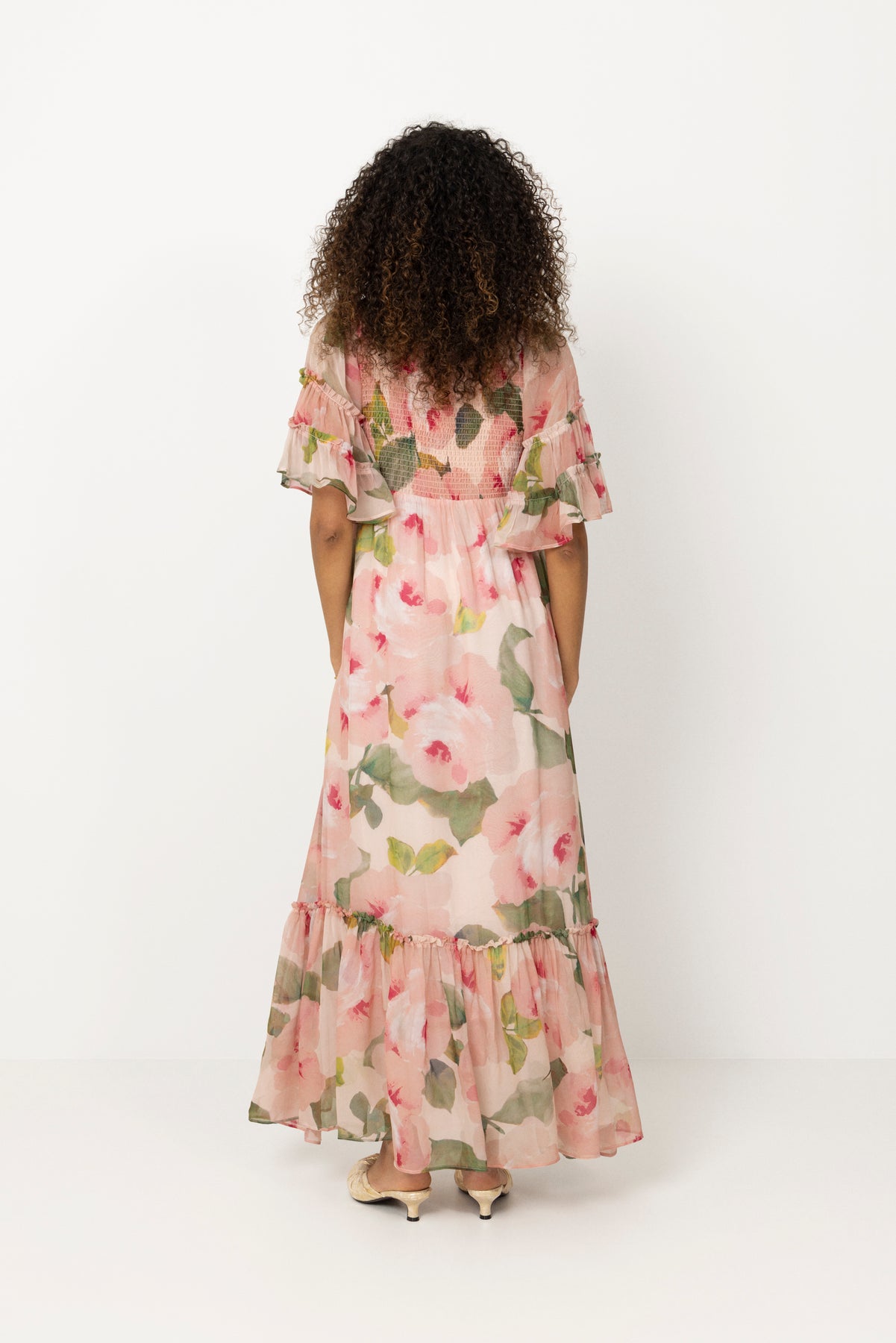 Organza Smocking Dress - Rosette