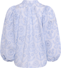 Checks Blouse - Light Blue