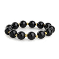 Anja Pearl Stretch Bracelet/Hair Tie - Svart