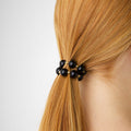Anja Pearl Stretch Bracelet/Hair Tie - Svart