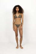 Polka Dot Bel Bikinitopp - Dark Olive