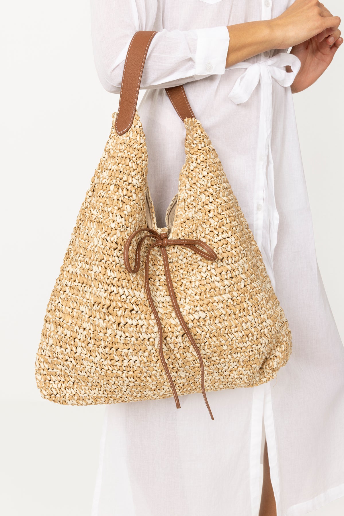Paper Straw Siena Bag - Nature