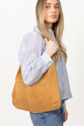 Suede Siena Bag - Almond Brown
