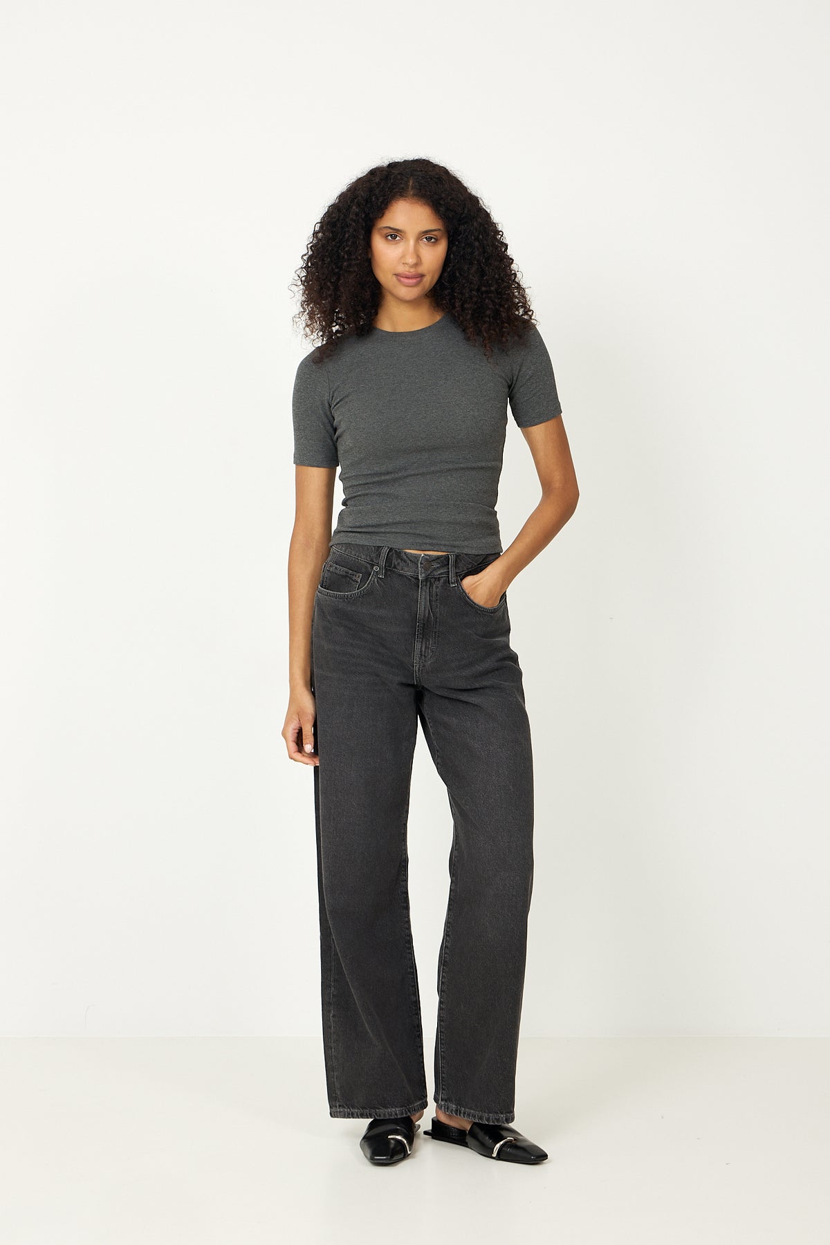 Saalexo T-Shirt - Dark Grey Mel.