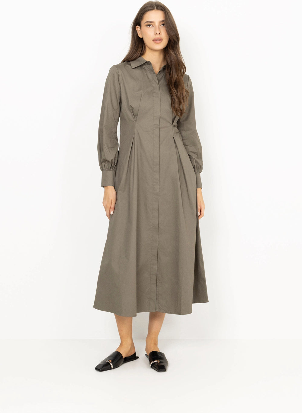 Leandra Dress - Army