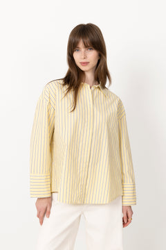 Nell Shirt - Light Yellow Stripe