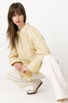Nell Shirt - Light Yellow Stripe