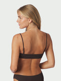 Skin Sand Crepe Bikinitopp - Mörkbrun