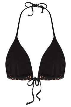 Taia Contrast Leo Bikini Top - Leo