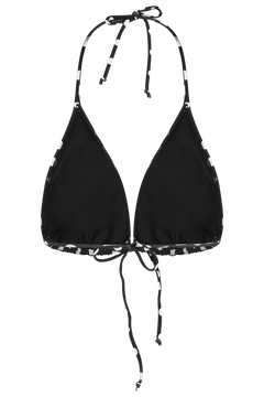 Kira Dot Bikini Top - Black