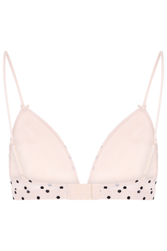 Calla Dot Mesh Bra - Ivory