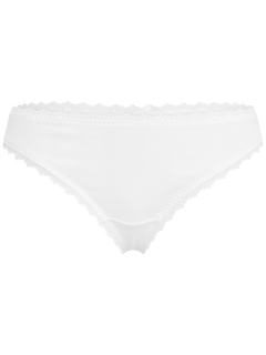 Nivia Pointelle String - Off White