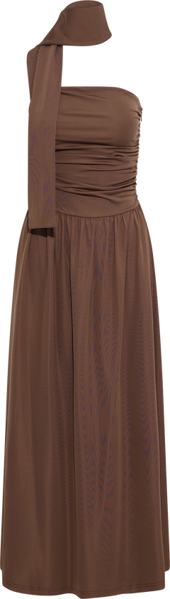 Astridic Long Dress - Dark Brown