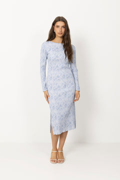 Odaic Dress - Soft Blue Blossom