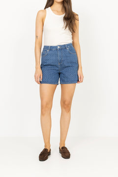 Lyle Shorts - Mid Blue Dot