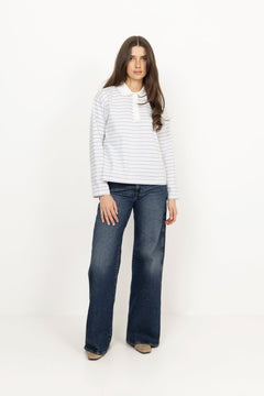 Elmer Polo Shirt - Light Blue Stripe