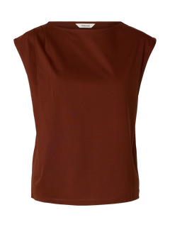 Calli Sl Top - Cherry Mahogany