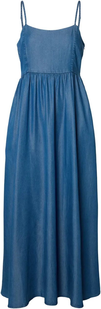 Janna Regular Sl Ankle Dress B - Medium Blue Denim