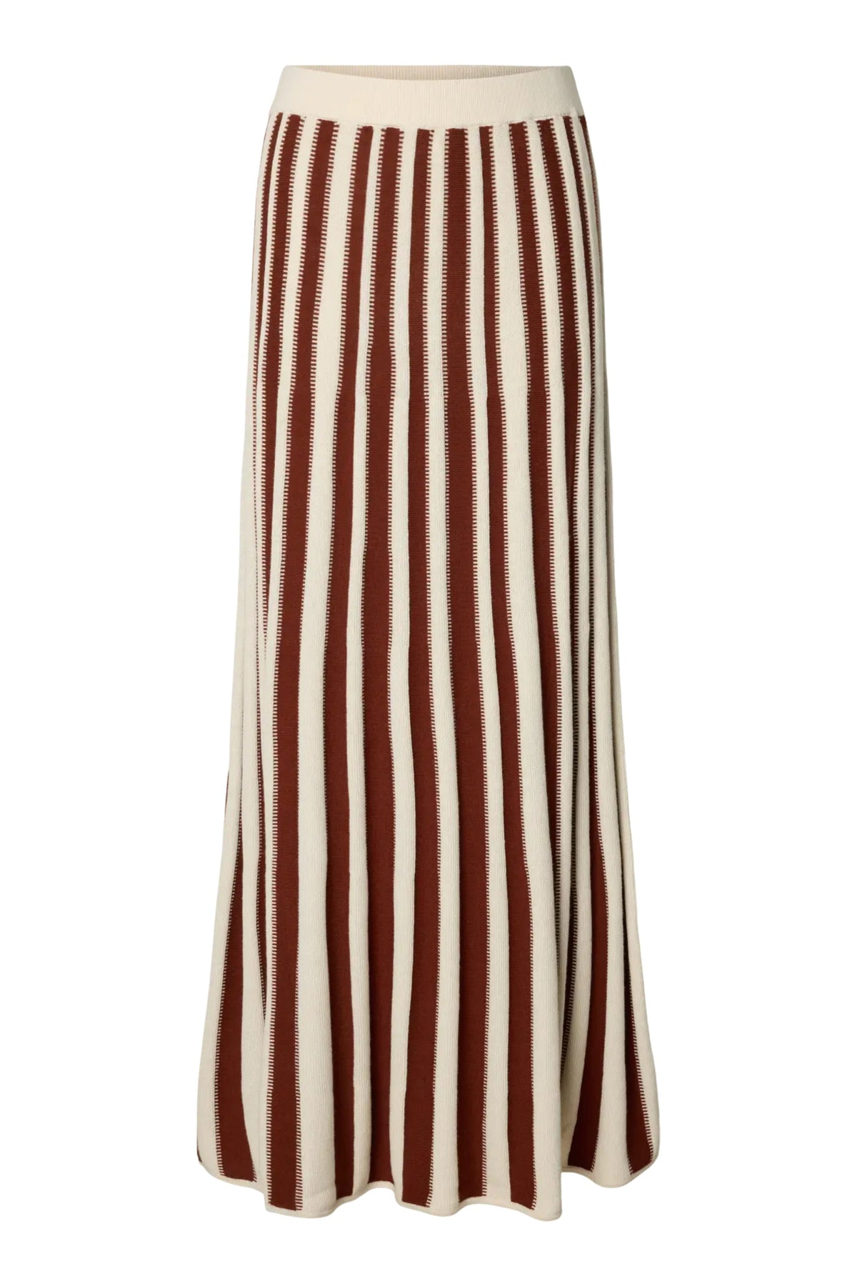 Lina Hw Knit Long Skirt - Birch Cherry Mahogany