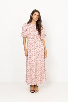 Kikka Chiffon Flower Dress - Rose
