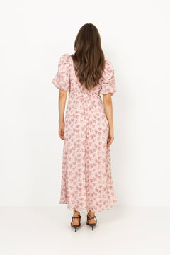 Kikka Chiffon Flower Dress - Rose