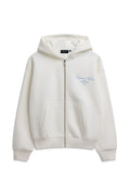 W. Racquet Club Zip Hoodie - White W. Vintage Blue