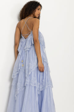 Ophelia Lace Gown - French Blue