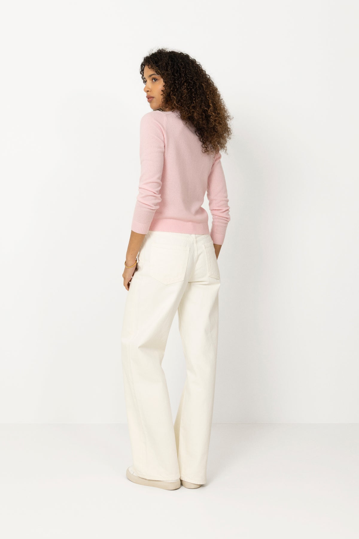 W. Cashmere Crew - Pink